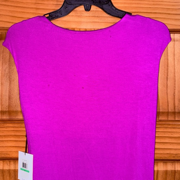 NWT Calvin Klein Women’s Zinnia Twist-Front Sleeveless Knit Sheath Mini Dress-8 - Picture 9 of 13